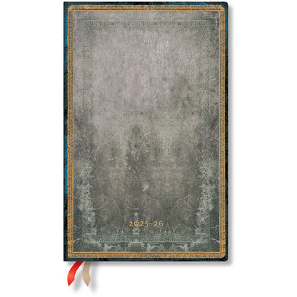 PAPERBLANKS Agenda Taubengrau Maxi 25/26 DD0539-2 1W/2S 18M DE VER HC 13.5x21cm