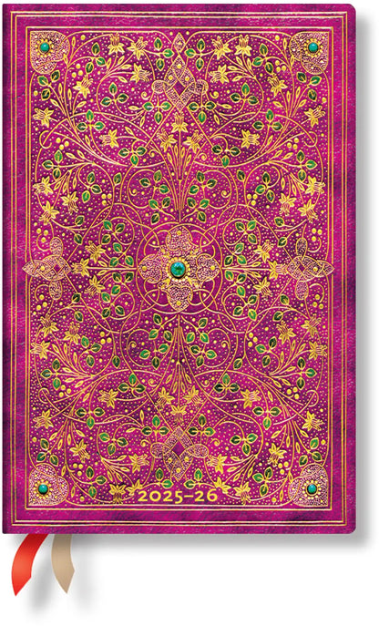 PAPERBLANKS Agenda Jubilé Diam. Mini 25/26 DF0863-8 1W/2S 13M FR HOR HC 9.5x14cm