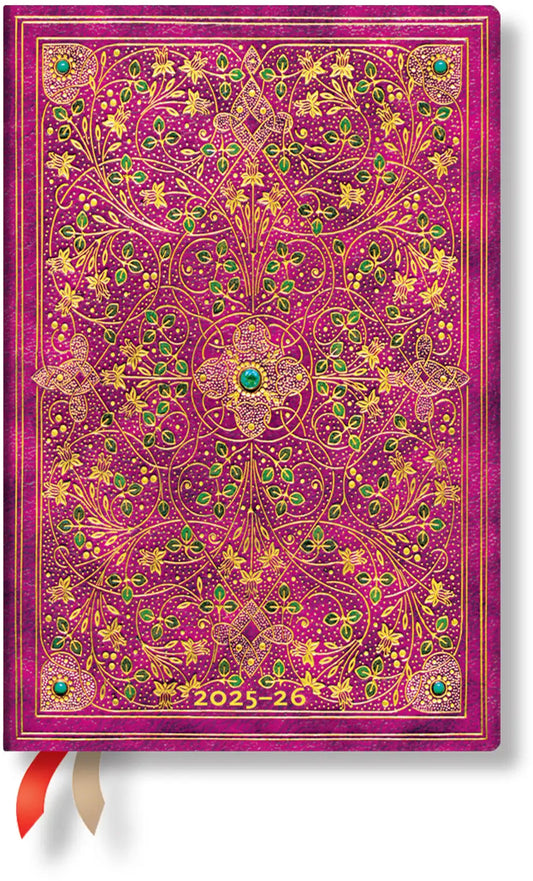 PAPERBLANKS Agenda Jubilé Diam. Mini 25/26 DF0863-8 1W/2S 13M FR HOR HC 9.5x14cm