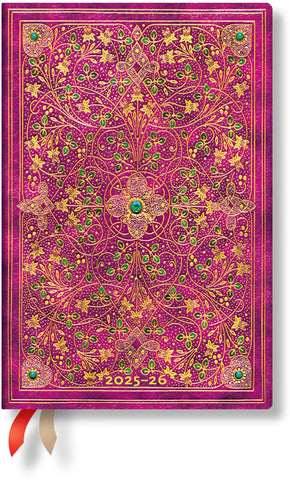 PAPERBLANKS Agenda Jubilé Diam. Mini 25/26 DF0863-8 1W/2S 13M FR HOR HC 9.5x14cm