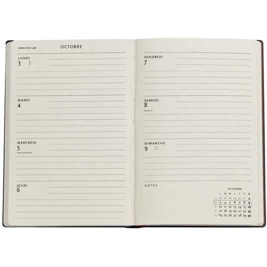 PAPERBLANKS Agenda Cath. Milan Mini 25/26 DF0865-2 1W/2S 13M FR HOR HC 9.5x14cm