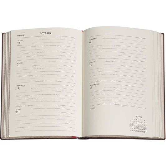 PAPERBLANKS Agenda Soleil Gaudi Midi 25/26 DF0866-9 1W/2S 13M FR HOR HC 13x18cm