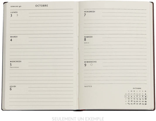 PAPERBLANKS Agenda Morris Hecke Midi 25/26 FD0665-8 1W/2S 18M DE HOR SC 13x18cm