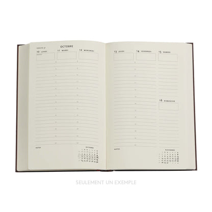 PAPERBLANKS Agenda Azurblau Maxi 25/26 FD0668-9 1W/2S 18M DE VER SC 13.5x21cm