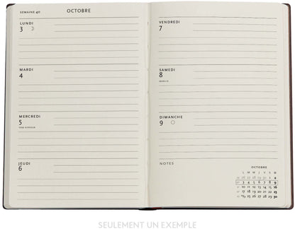 PAPERBLANKS Agenda Rubedo Mini 25/26 FF0955-0 1W/2S 13M FR HOR SC 9.5x14cm