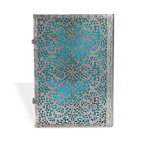 PAPERBLANKS Notizbuch Maya Blau 210x300mm PB25597 blanko 240 Seiten