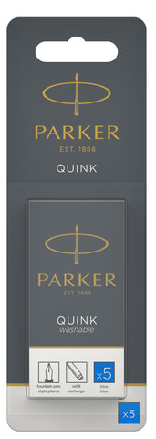 PARKER Tintenpatrone Quink 1950208 blau, 5 Stück
