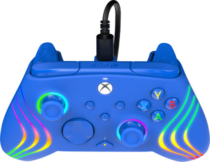 PDP Afterglow WAVE Wired Ctrl 049-024-BL Xbox SeriesX, Blue