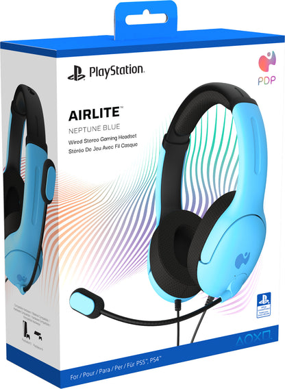 PDP Airlite Wired Stereo Headset 052-011-BL PS5, Neptune Blue