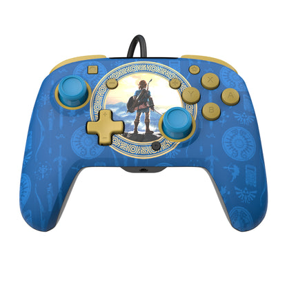 PDP Remacth Wired Controller 500-134-HLBL NSW,Zelda,Hyrule Blue