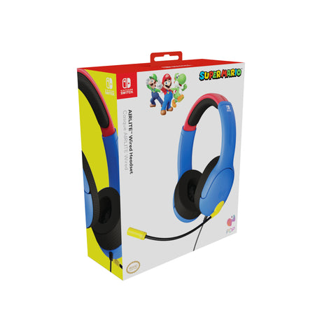 PDP Airlite Wired Headset 500-162-MAR NSW, (Mario)