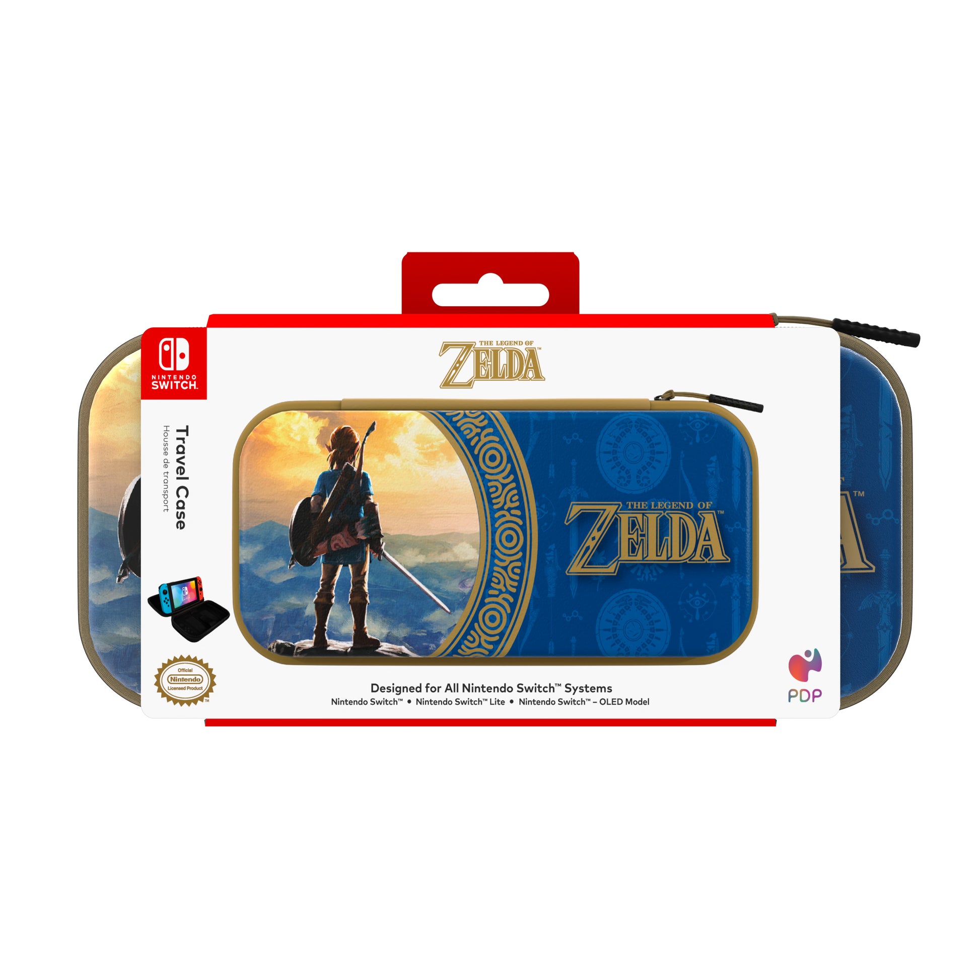 PDP Travel Case 500-218-HLBL NSW,Zelda,Hyrule Blue