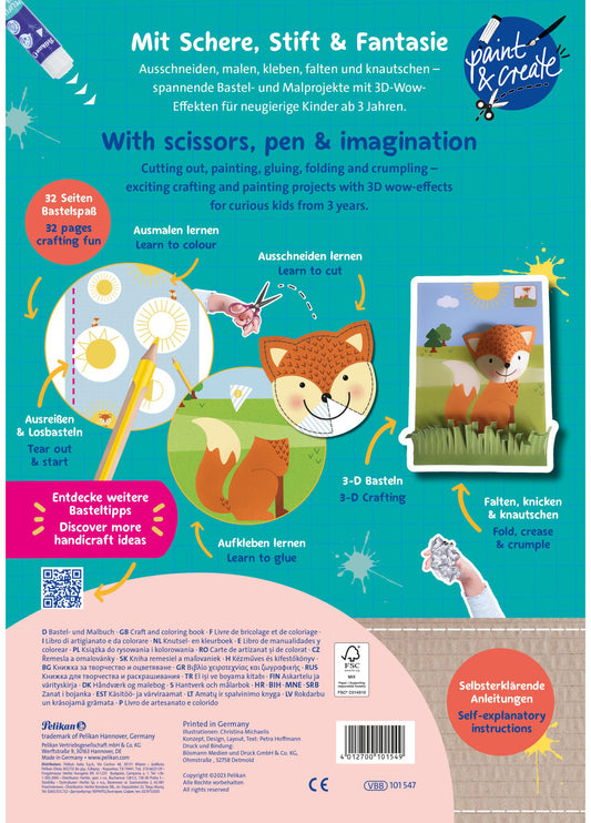 PELIKAN Verbastelbuch Tierreich 101547 A4 140g/m2