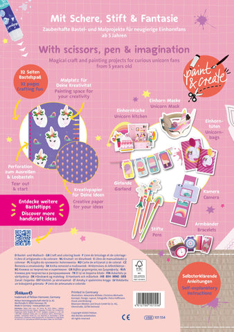 PELIKAN Verbastelbuch Einhornland 101554 A4 140g/m2