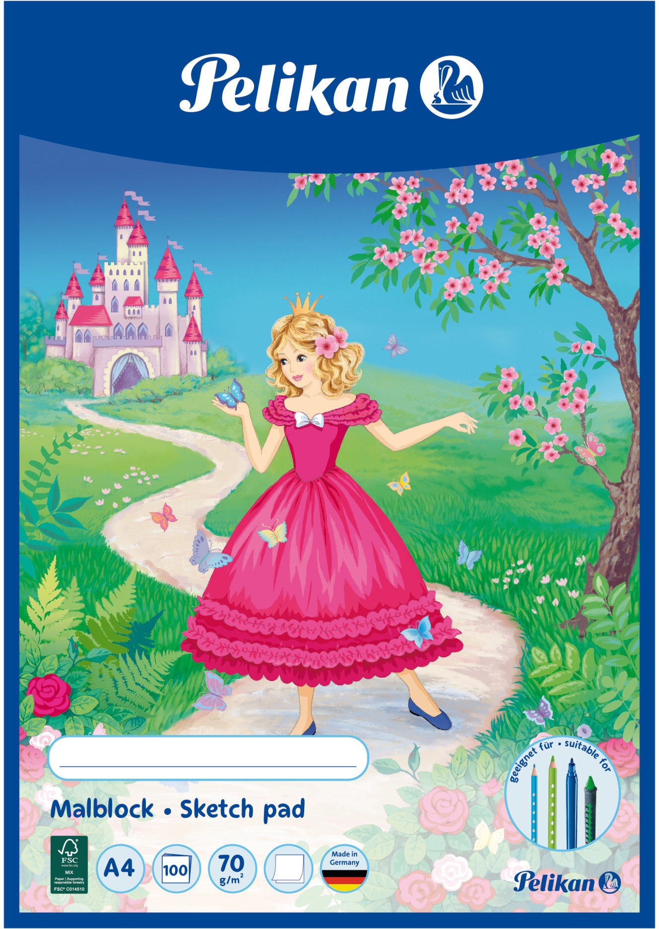 PELIKAN PELIKANmALBLOCK 137679 A4 100BLATT 70G