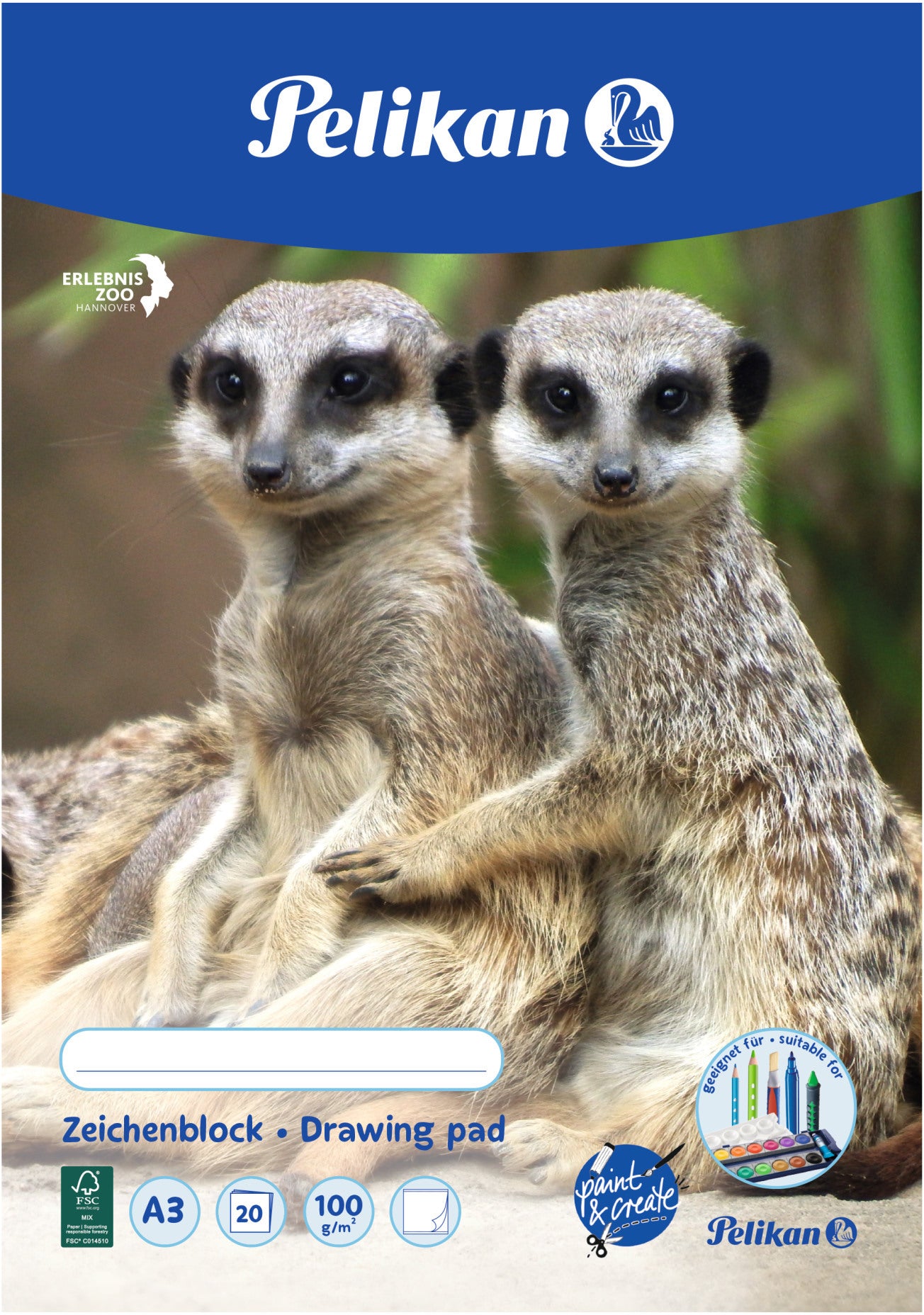 PELIKAN Zeichenblock A3 224840 20 Blatt 20 Blatt