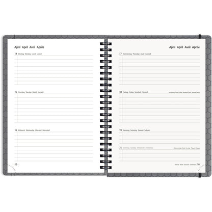 PELIKAN Schüleragenda Grey 25/26 300027020 1W/2S 15.5x19.9cm