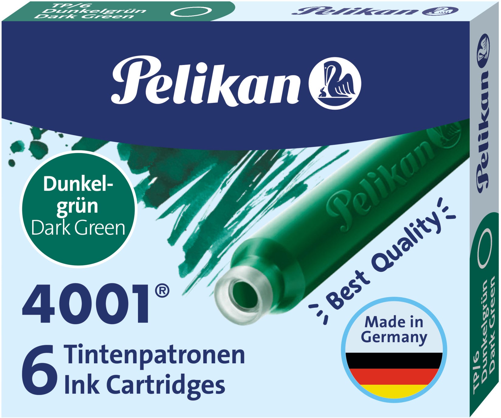 PELIKAN Tintenpatronen TP/6 300087 grün 6 Stück