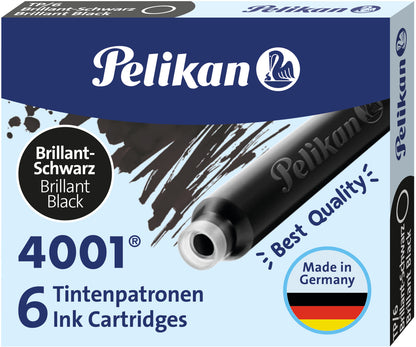 PELIKAN Tinte 4001 TP/6 301218 brillantschwarz 6 Stück
