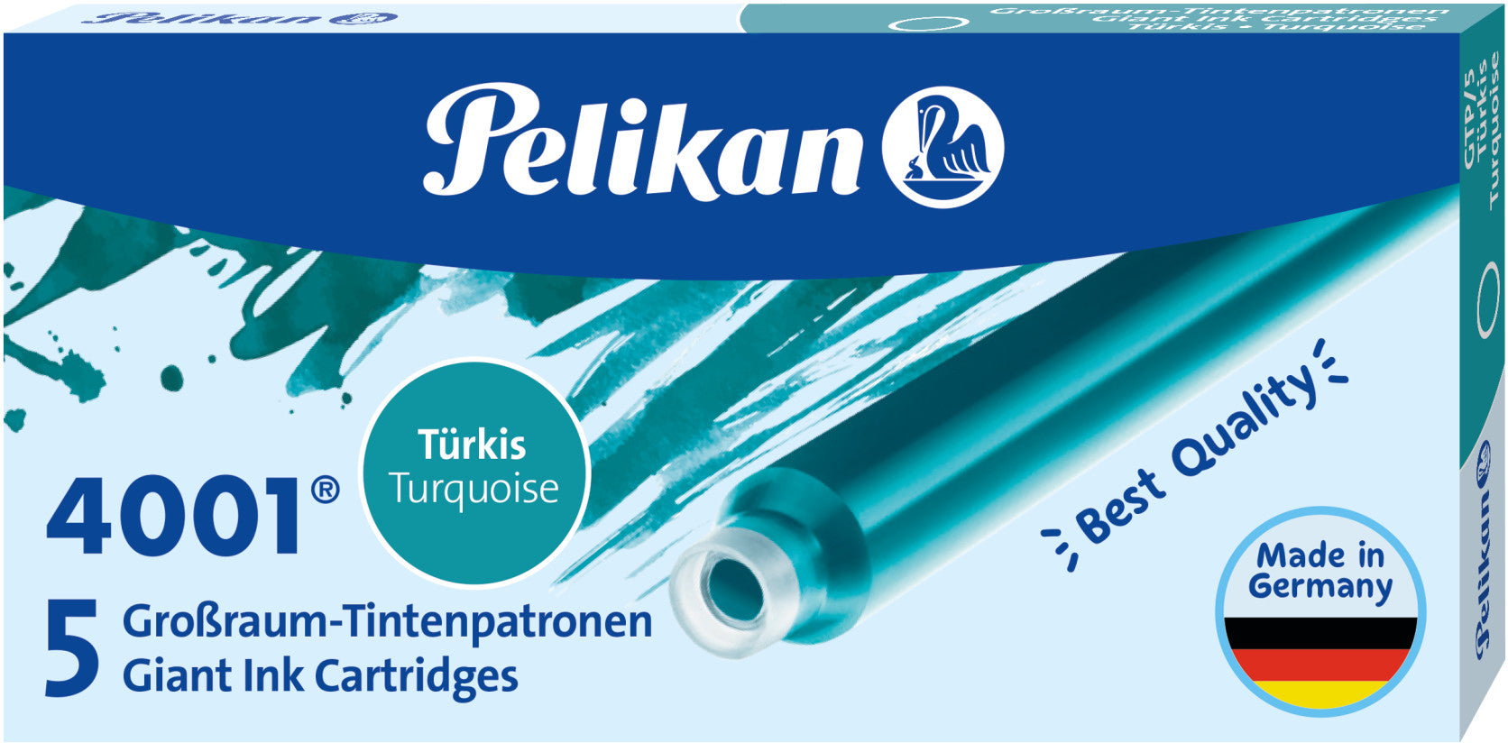 PELIKAN Tinte 4001 GTP/5 310656 türkis 5 Stück