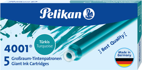 PELIKAN Tinte 4001 GTP/5 310656 türkis 5 Stück