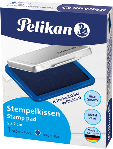 PELIKAN Metall-Stempelkissen blau 331165 blau, Gr.3 7x5cm