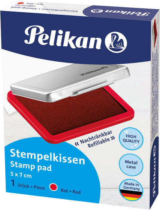 PELIKAN Metall-Stempelkissen rot 331181 Gr.3 7x5cm