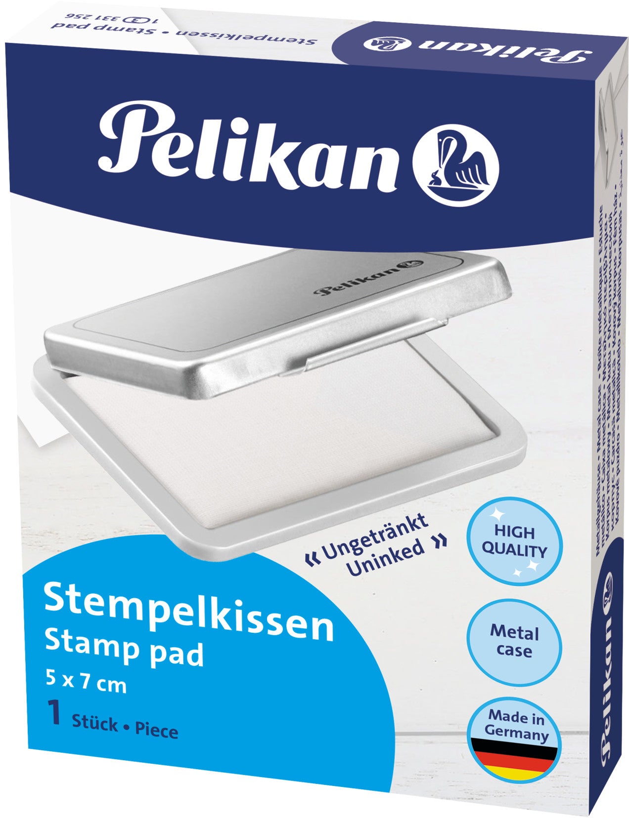 PELIKAN Metall-Stempelkissen 331256 Gr.3, ungetränkt 7x5cm