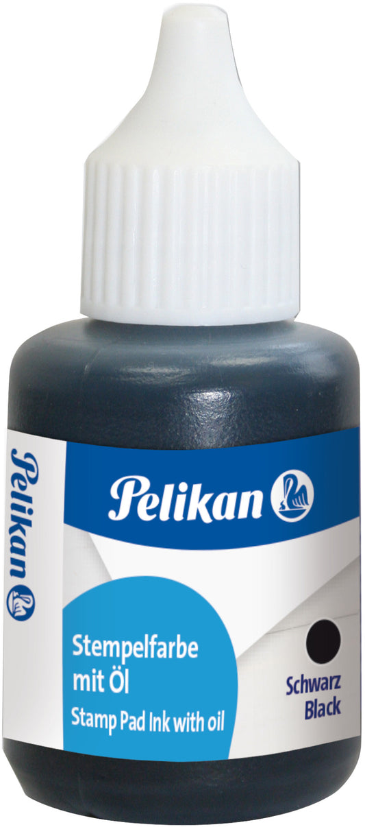 PELIKAN Stempelfarbe schwarz 351353 mit Oel