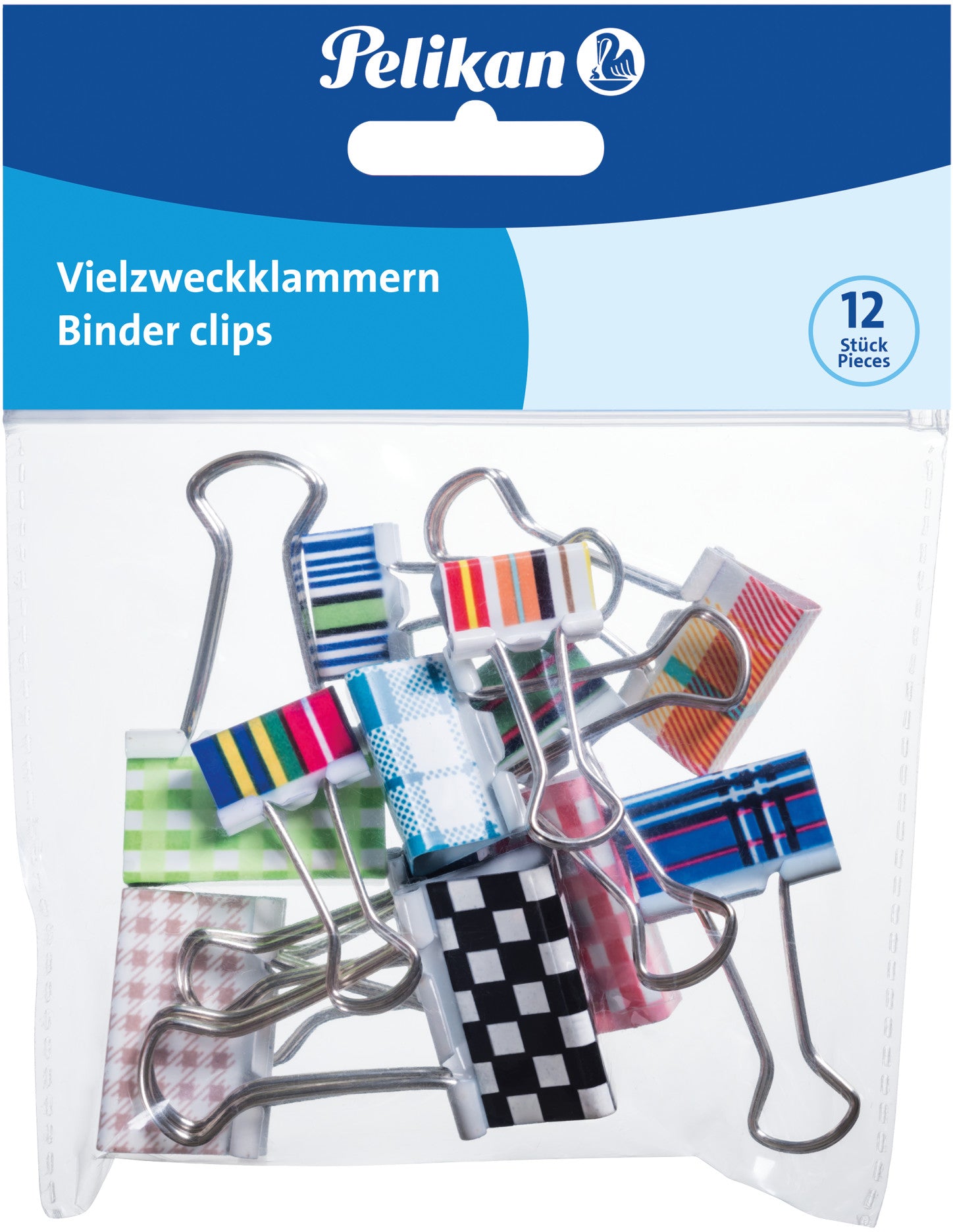 PELIKAN Foldback-Klammer 700306 assortiert 12 Stk.