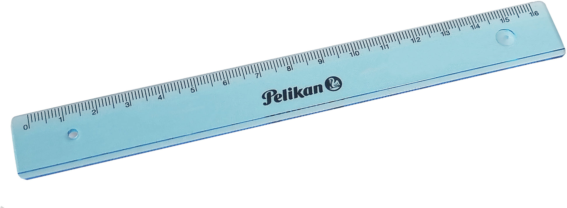 PELIKAN Lineal 16cm 700481 transparent blau