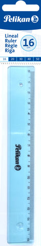 PELIKAN Lineal 16cm 700481 transparent blau