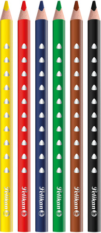 PELIKAN Buntstifte dick Silverino 700610 6 Farben