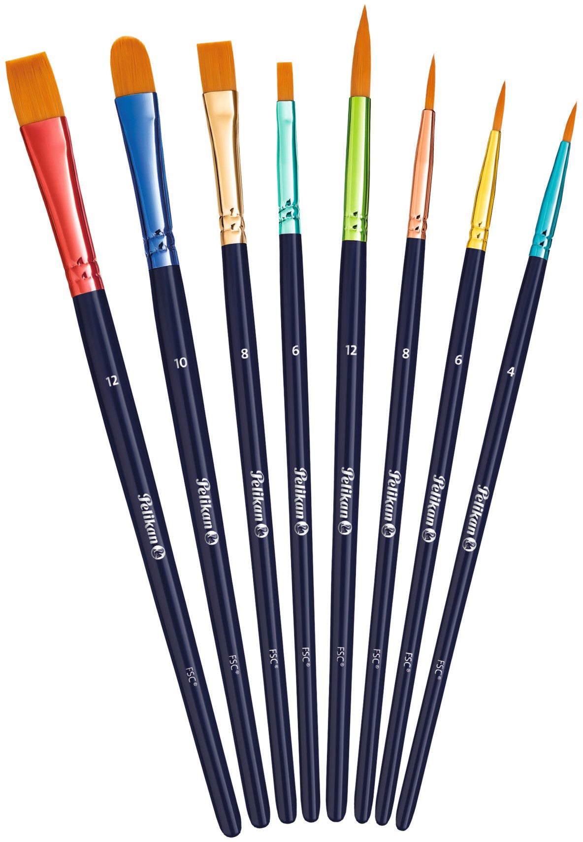 PELIKAN Pinselset Premium 701181 8 Pinsel