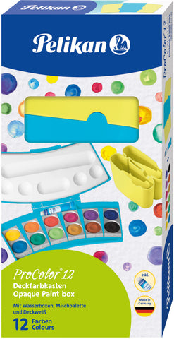 PELIKAN Farbkasten ProColor 701204 Türkis/Neongelb 12 Farben