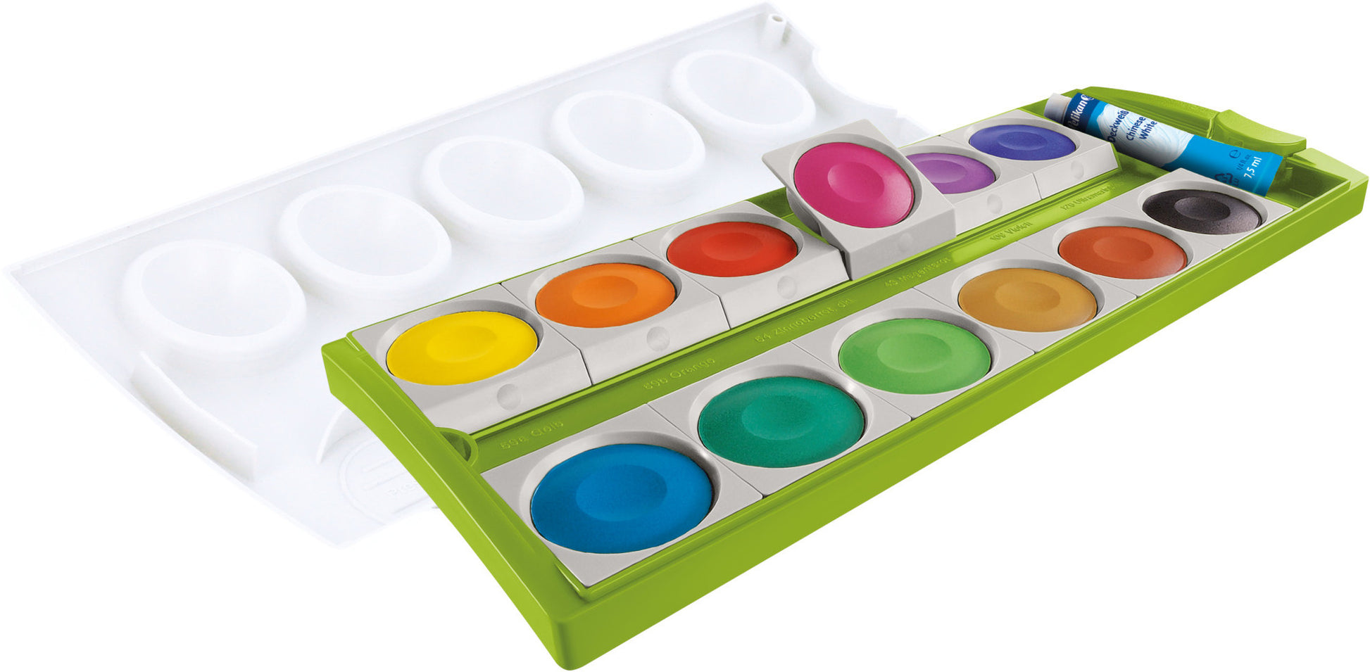 PELIKAN Farbkasten K12 701310 grün 12 Farben