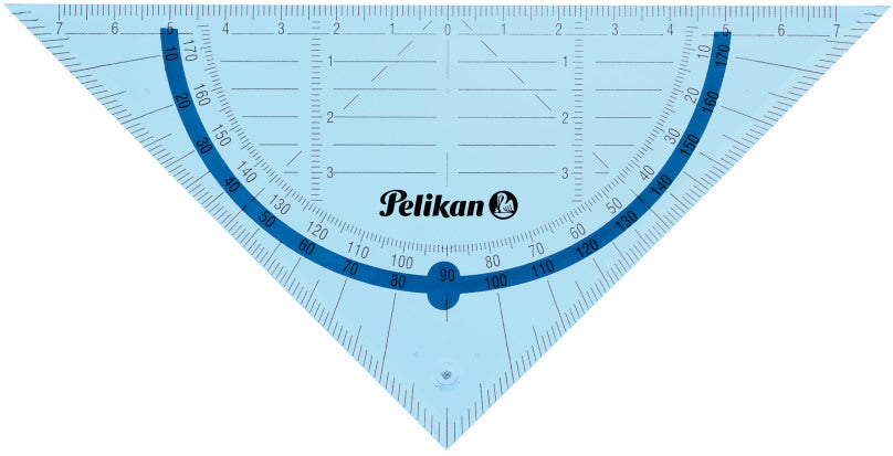 PELIKAN Geometrie-Set 7137430 transparent blau, 4-teilig