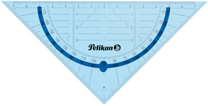 PELIKAN Geometrie-Set 7137430 transparent blau, 4-teilig