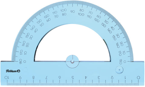 PELIKAN Geometrie-Set 7137430 transparent blau, 4-teilig