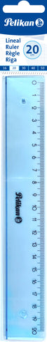 PELIKAN Massstab 20cm 7137448 Transparent-Bläulich, Blister