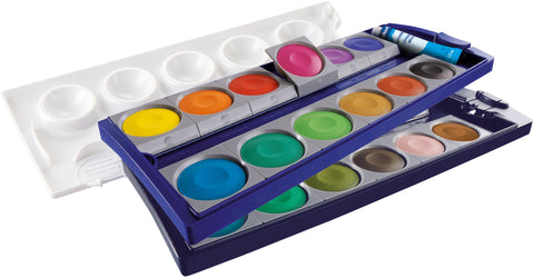 PELIKAN Deckfarben 735K/24 24 Farben Deckweiss