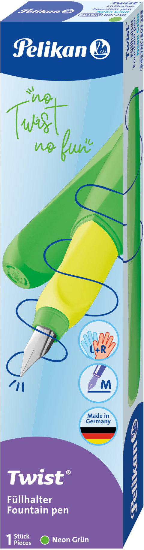 PELIKAN Twist Füllhalter Feder M 807258 Neon Grün