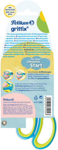 PELIKAN Schere spitz Griffix 810241 fresh blue, Rechtshänder