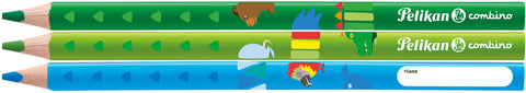 PELIKAN Buntstifte Combino 811194 12 Farben Tier-Motive