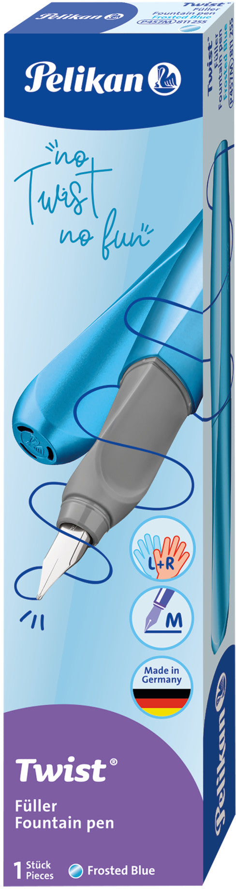 PELIKAN Füllhalter Twist M 811255 Frosted Blue