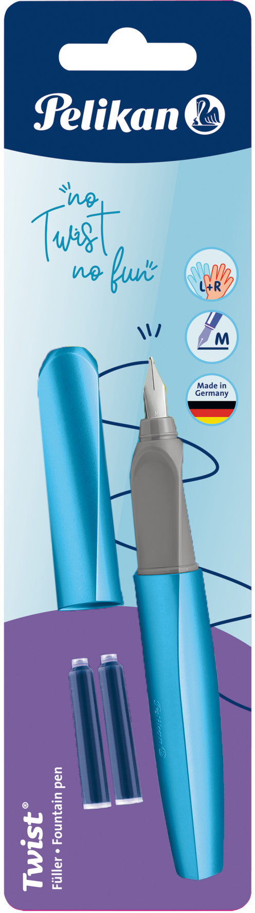 PELIKAN Füllhalter Twist M 811262 Frosted Blue