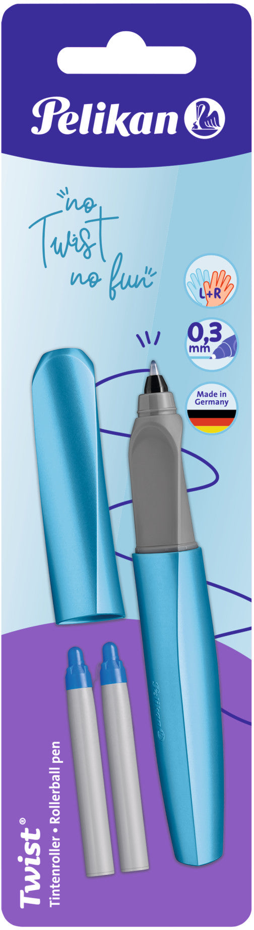PELIKAN Tintenroller Twist M 811286 Frosted Blue