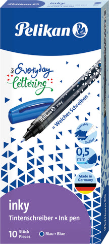 PELIKAN Fasermaler inky 273 0,5mm 940494 blau, löschbar