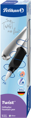 PELIKAN Füllhalter Twist P457 947101 silber