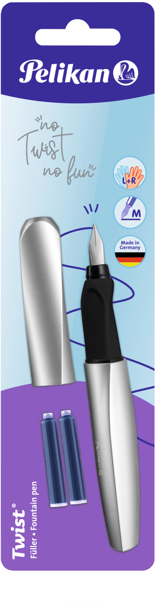 PELIKAN Füllhalter Twist M 947366 silber